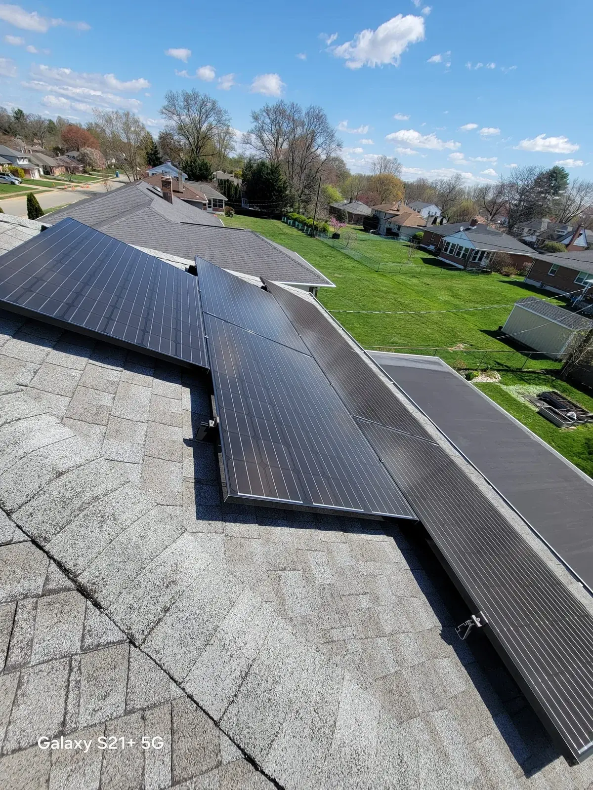 Existing solar array before removal