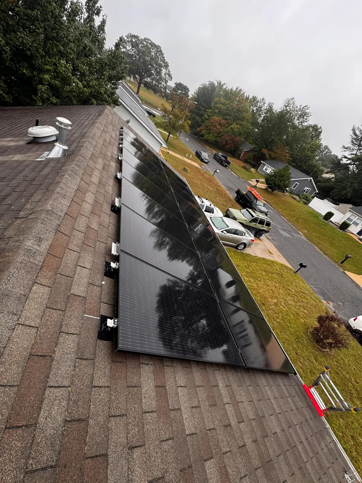 The original solar array before removal