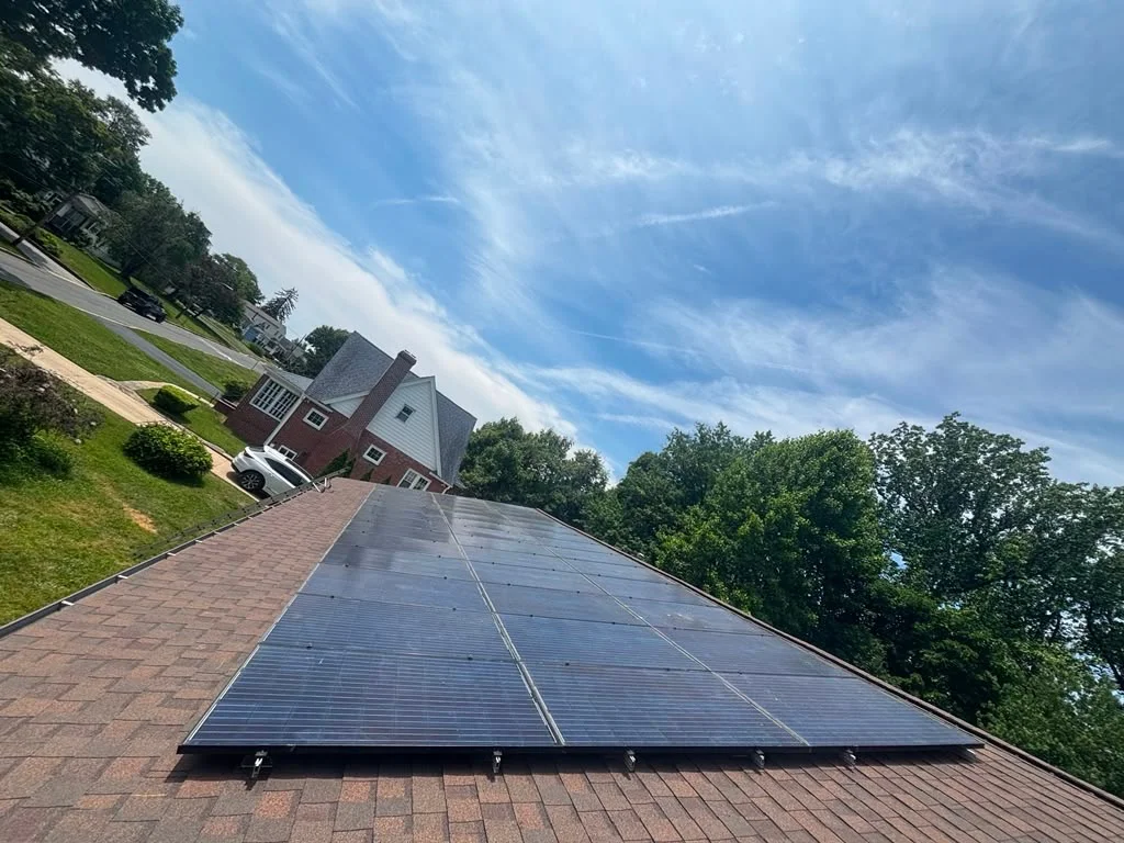 The reinstalled solar array