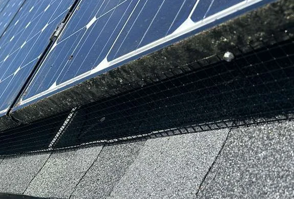 Roof-access detail from a solar project in Brick Township, New Jersey