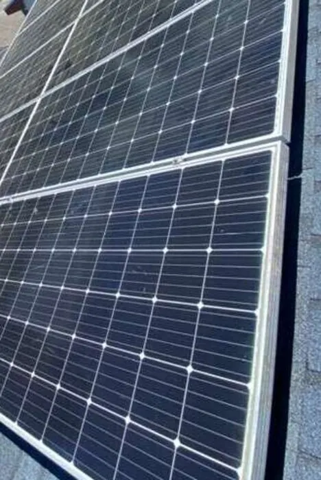 Roof-access detail from a solar project in Egg Harbor Township, New Jersey