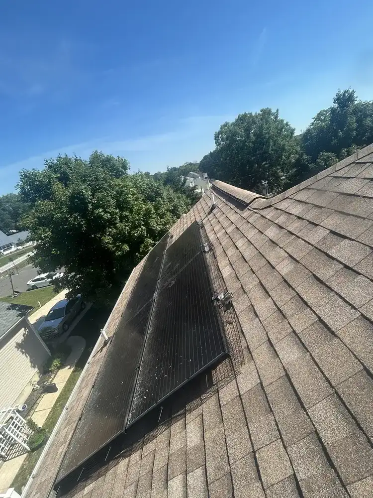Reinstalled solar array and completed shingle roof in Stafford Township, New Jersey