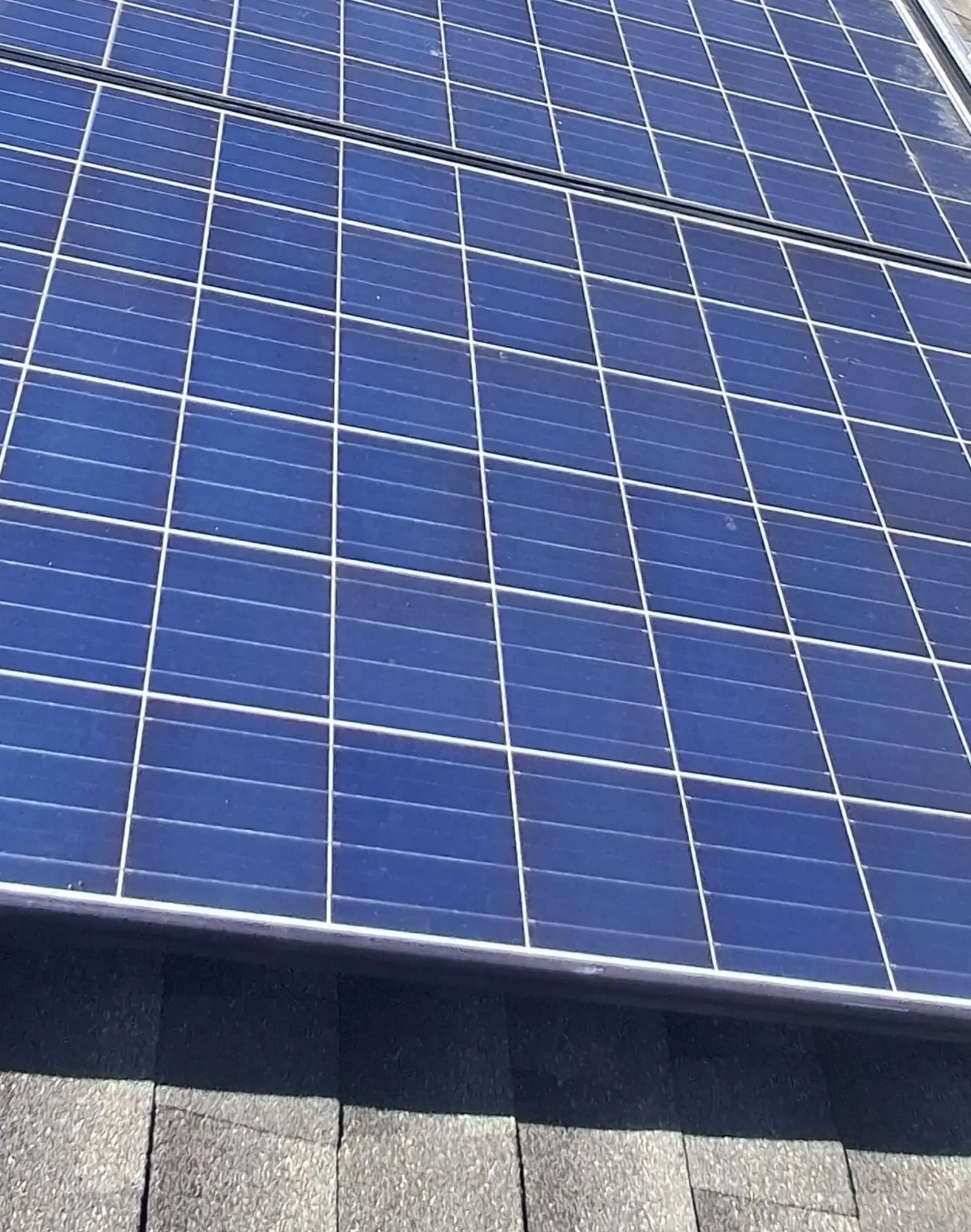 Roof-access detail from a solar project in Toms River, New Jersey