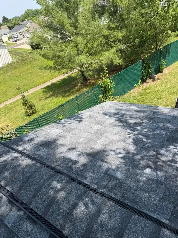 Slate Stone Gray roof surface and ventilation detail in Williamstown, New Jersey