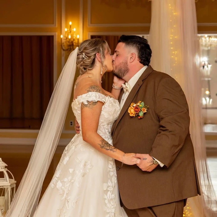 Sam and Pete at their wedding